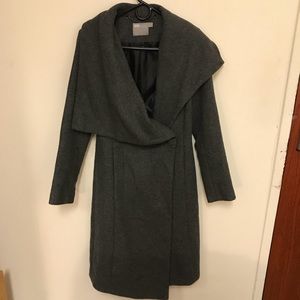 ASOS gray waterfall coat